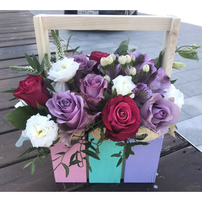 Ящик с цветами