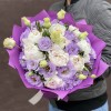 Букет из махровых эустом и пионов