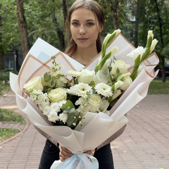 Авторский букет Белые мечты