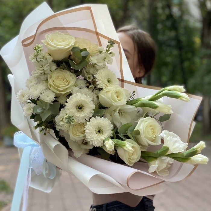 Авторский букет Белые мечты