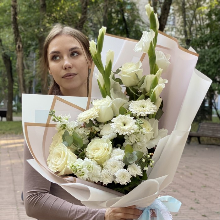 Авторский букет Белые мечты