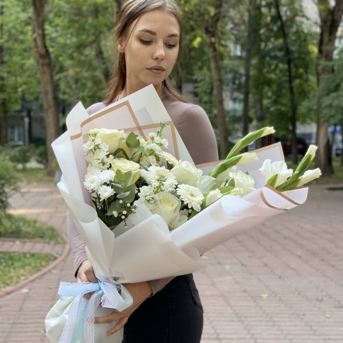 Авторский букет Белые мечты