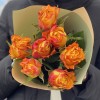 Корпоративный букет из красно-желтых роз