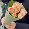 Корпоративный букет из 7 розовых роз