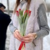 Корпоративный букет красные тюльпаны
