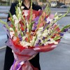 25 гладиолусов яркий микс