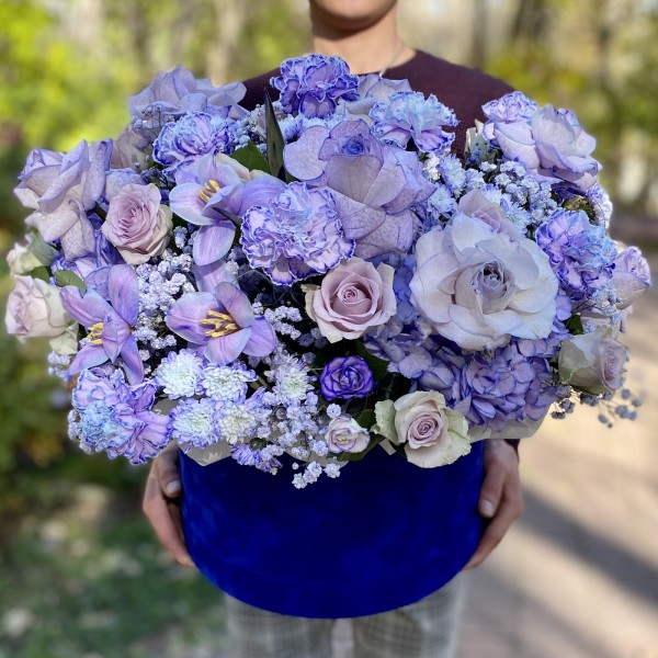 Цветы в коробке Зима в Японии