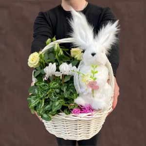 Корзина с кроликом