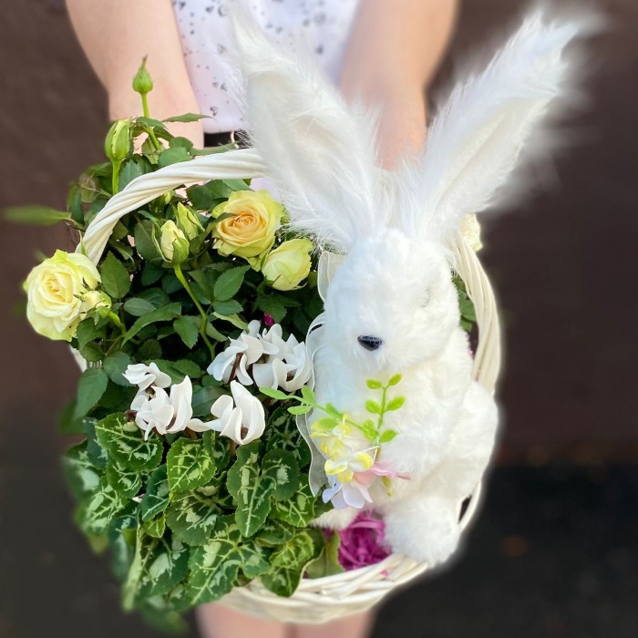 Корзина с кроликом