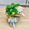 Корзина мишка с кофе