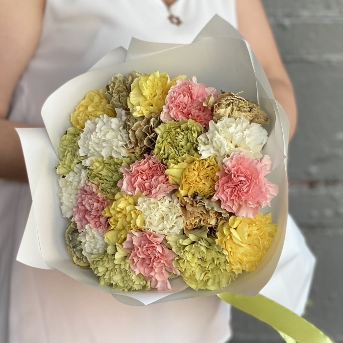 25 гвоздик экзотический микс