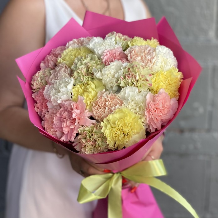 25 гвоздик летний микс