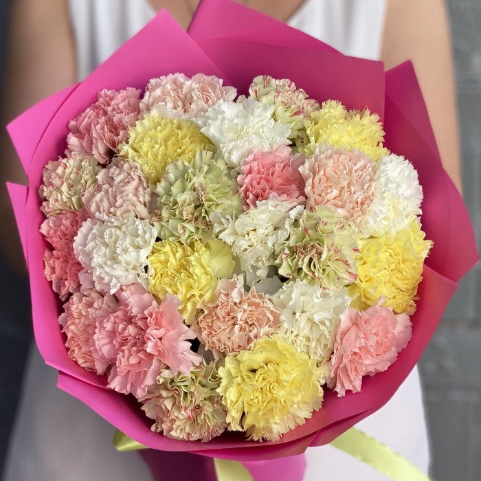 25 гвоздик летний микс