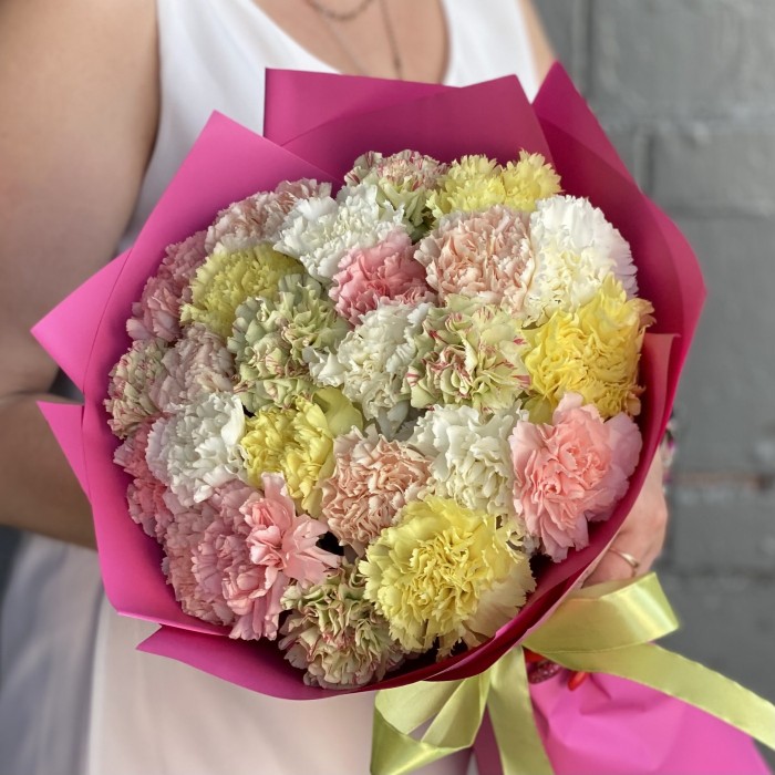 25 гвоздик летний микс