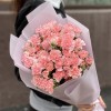 Букет из 25 кустовых нежно-розовых гвоздик