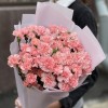 Букет из 25 кустовых нежно-розовых гвоздик