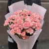 Букет из 25 кустовых нежно-розовых гвоздик