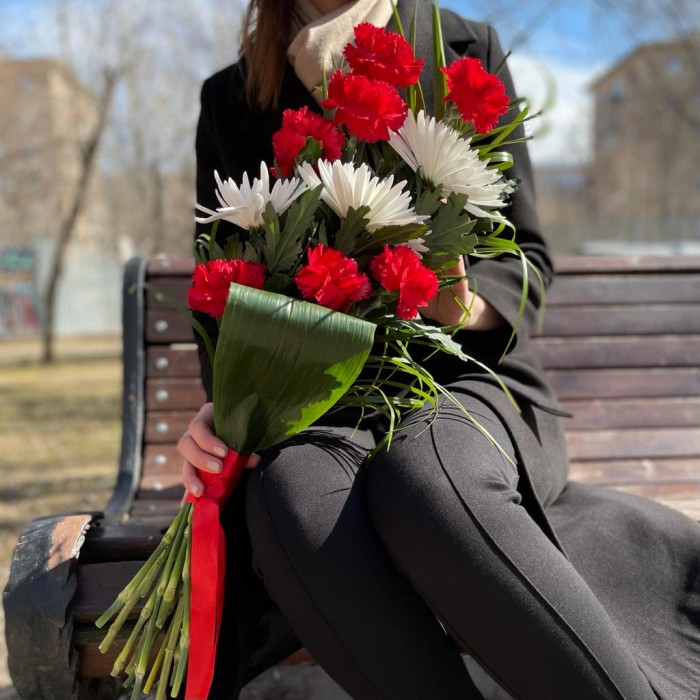 Букет Спасибо за победу