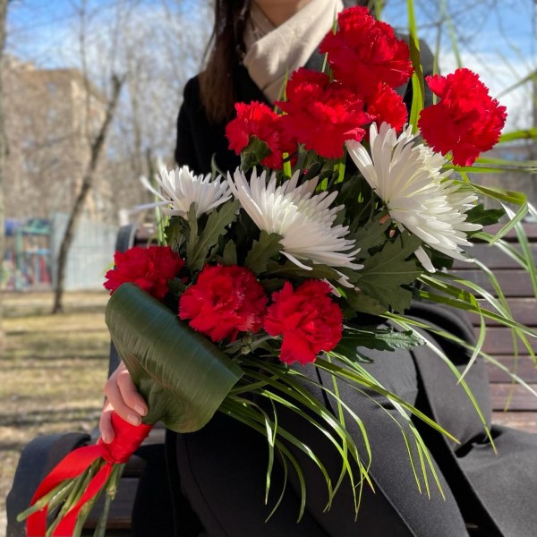 Букет Спасибо за победу