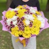 25 кустовых хризантем Яркий микс
