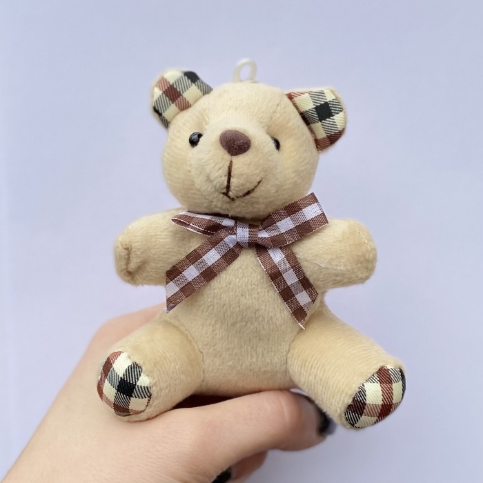 Брелок бежевый мишка