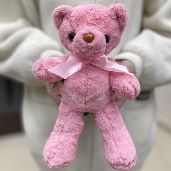 Мишка 30 см розовый