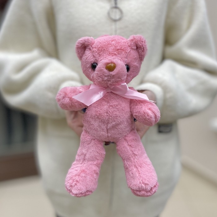Мишка 30 см розовый