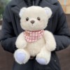 Мишка с розовым шарфиком