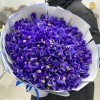 Букет из сиреневых ирисов