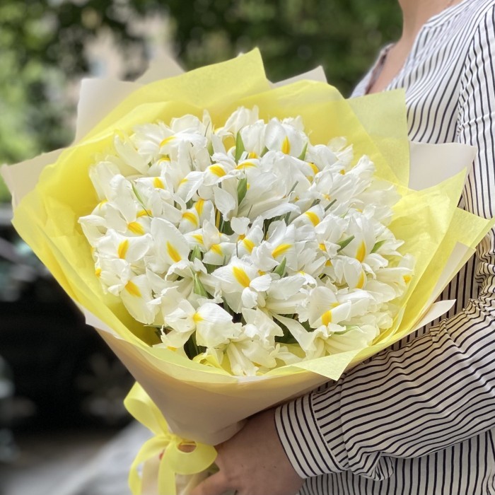 Букет белых ирисов