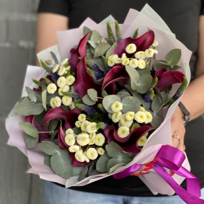 Букет с каллами Экспрессия