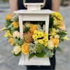 Композиция в фонаре Лимонная меренга