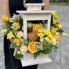 Композиция в фонаре Лимонная меренга