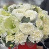 Авторская композиция Нежные чувства с белыми розами