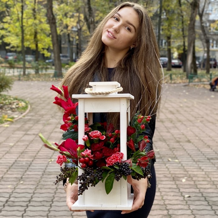 Композиция в фонаре Глубина чувств