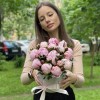 Коробка с пионами Сара Бернар