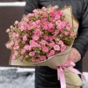 25 кустовых розовых роз Джипси 50 см