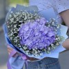 Лавандовая гортензия с гипсофилой