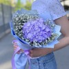 Лавандовая гортензия с гипсофилой