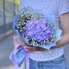 Лавандовая гортензия с гипсофилой