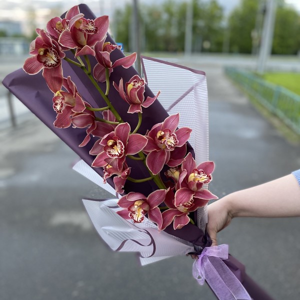 Сиреневая орхидея