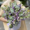 15 сиреневых маттиол в коробке