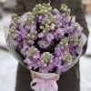 Букет из ароматной сиреневой маттиолы