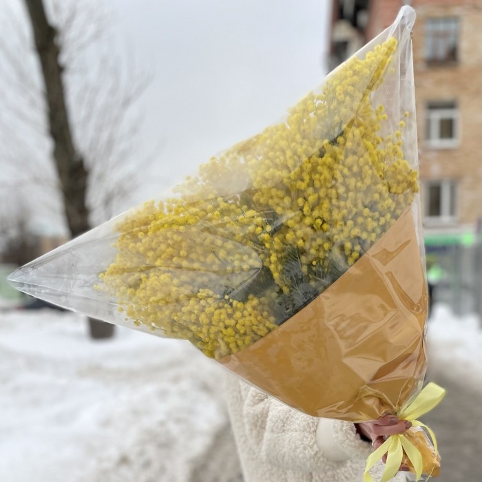 Букет из  ароматной мимозы 500г