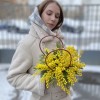 Мини композиция из мимозы
