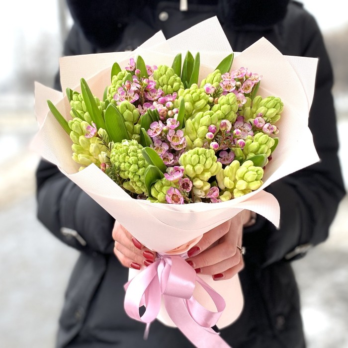 Мини букет гиацинтов