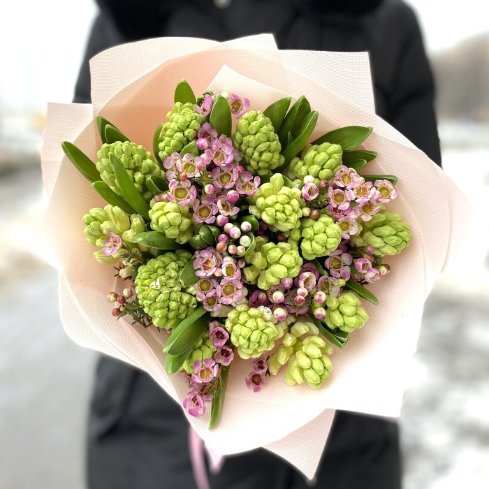 Мини букет гиацинтов