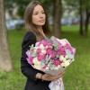Дуэт кустовых роз Мисти Баблс и Сноу Бабл