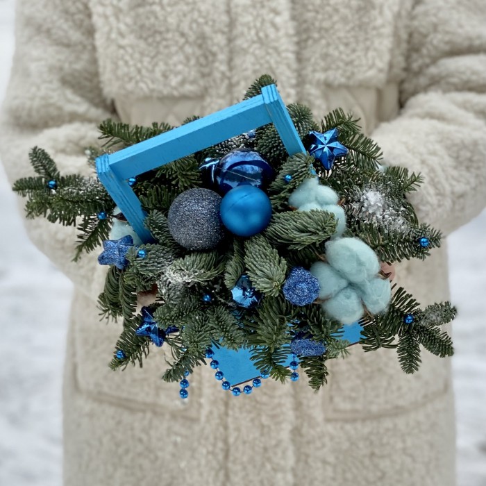 Новогодняя композиция Северное сияние