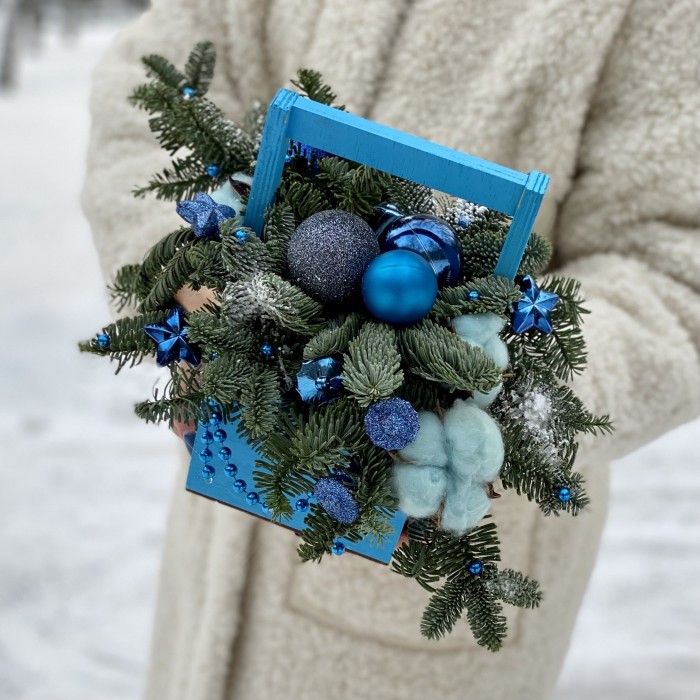 Новогодняя композиция Северное сияние